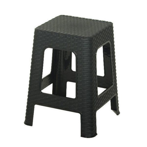 ΣΚΑΜΠΩ ΠΛΑΣΤΙΚΟ Rattan 36Χ36Χ45εκ. ΚΑΦΕ