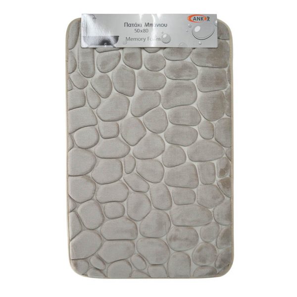 ΠΑΤΑΚΙ ΜΠΑΝΙΟΥ MEMORY FOAM ΜΠΕΖ ΜΕ SBR 50x80εκ. 807864