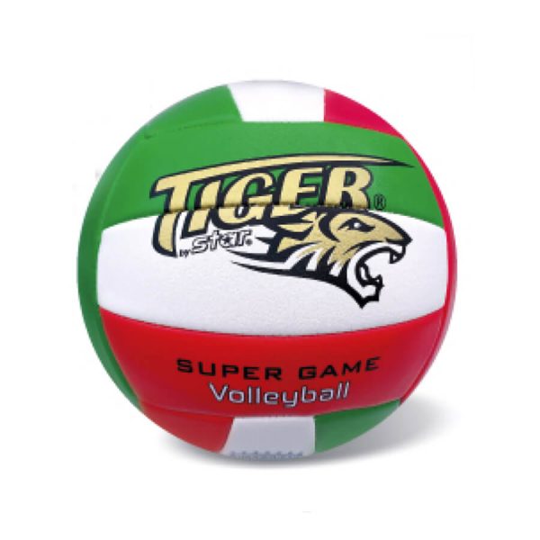 ΜΠΑΛΑ VOLLEY ΔΕΡΜΑΤΙΝΗ TIGER GREEN WHITE S.5 /865