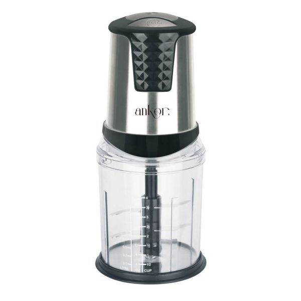ΠΟΛΥΚΟΦΤΗΣ ΜΕ ΤΡΙΠΛΗ ΛΕΠΙΔΑ 550W ΔΟΧΕΙΟ 1,0lt INOX ΜΑΥΡΟ 825882