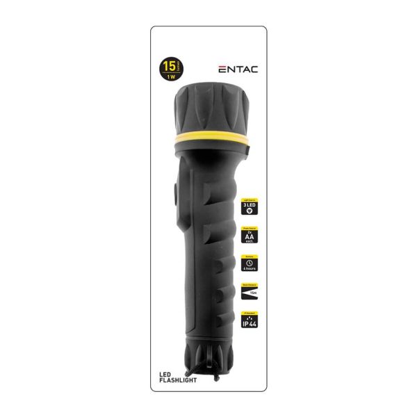 ΦΑΚΟΣ ΠΛΑΣΤΙΚΟΣ ENTAC 15lm IP44 EFL-2AA-PL
