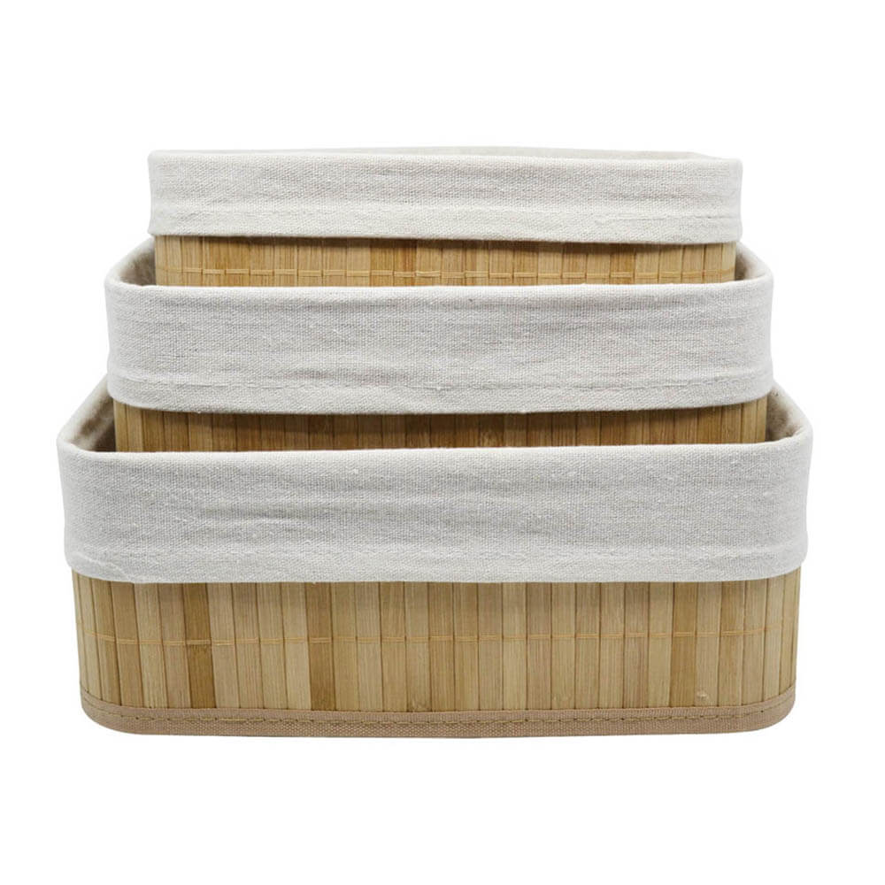 ΚΑΛΑΘΑΚΙΑ ΜΠΑΜΠΟΥ ΣΕΤ 3τεμ. ΣΕ ΦΥΣΙΚΟ ΧΡΩΜΑ ΜΕ ΥΦΑΣΜΑ 819300 - Image 2