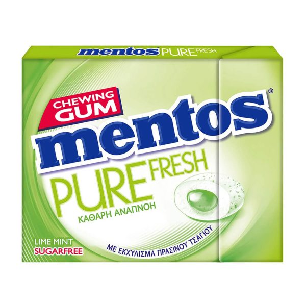 MENTOS PURE FRESH SLIM BOX ΤΣΙΧΛΕΣ 30g LIME MINT