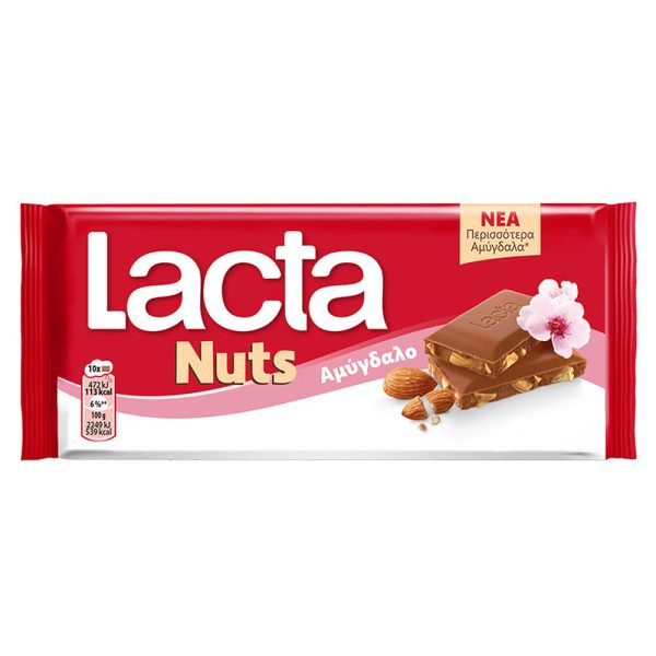 LACTA ΣΟΚΟΛΑΤΑ ΓΑΛΑΚΤΟΣ ΑΜΥΓΔΑΛA 85g Νο.26453