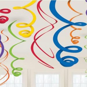 ΔΙΑΚΟΣΜΗΤΙΚΑ ΟΡΟΦΗΣ ΣΠΙΡΑΛ ΠΟΛΥΧΡΩΜΑ ΣΕΤ 12τεμ. x 55,8εκ. Μ670569055