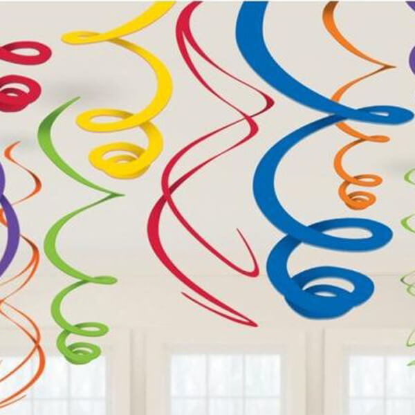 ΔΙΑΚΟΣΜΗΤΙΚΑ ΟΡΟΦΗΣ ΣΠΙΡΑΛ ΠΟΛΥΧΡΩΜΑ ΣΕΤ 12τεμ. x 55,8εκ. Μ670569055