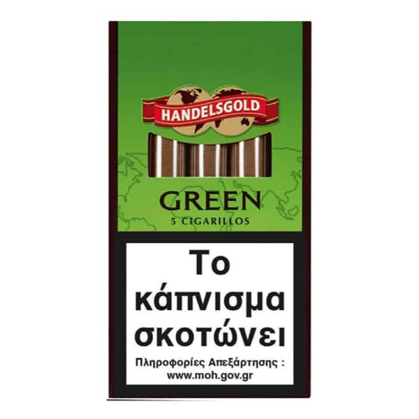 HANDELSGOLD CIGARILLOS GREEN APPLE 5's