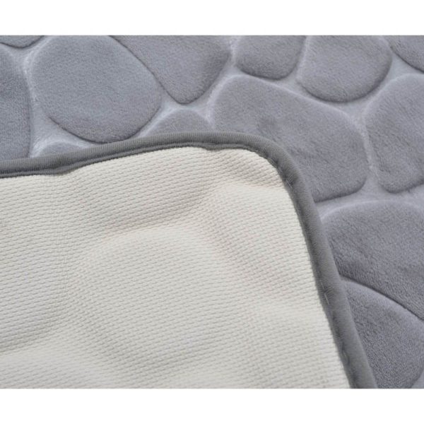 ΠΑΤΑΚΙ ΜΠΑΝΙΟΥ MEMORY FOAM ΓΚΡΙ ΜΕ SBR 50x80εκ. 807857 - Image 2