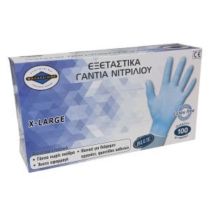ΓΑΝΤΙΑ ΝΙΤΡΙΛΙΟΥ ΜΠΛΕ 100Τ. XL ΧΩΡΙΣ ΠΟΥΔΡΑ /7272X