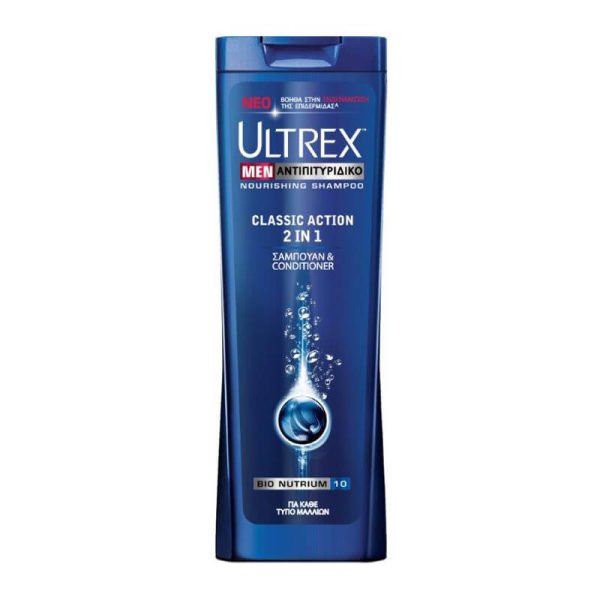 ULTREX MEN ΣΑΜΠΟΥΑΝ 360ml CLASSIC ACTION 2in1