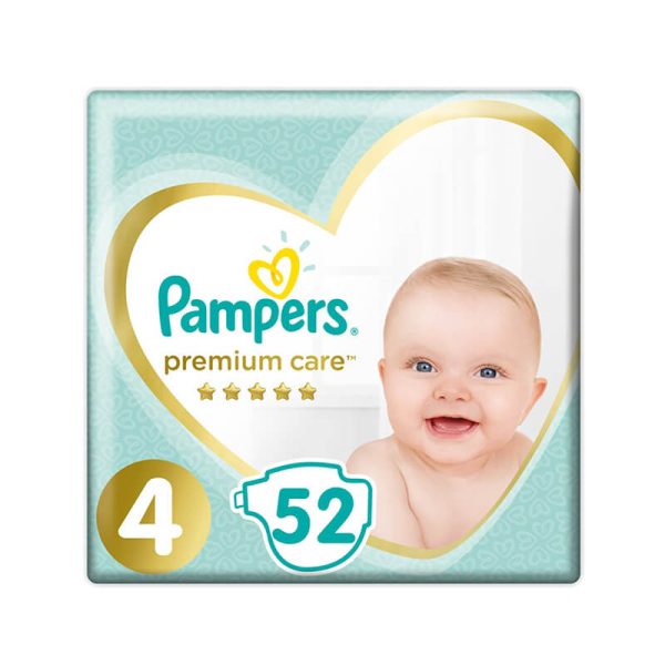 PAMPERS PREMIUM CARE No.4 (9-14kg) 52τεμ.