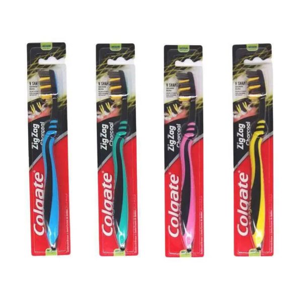 COLGATE ΟΔΟΝΤΟΒΟΥΡΤΣΑ ZIG-ZAG CHARCOAL BLACK MEDIUM /7182 - Image 2