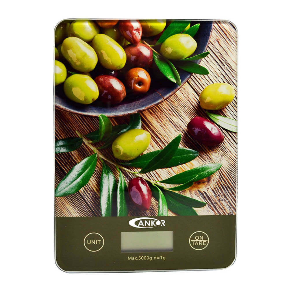 ΖΥΓΑΡΙΑ ΚΟΥΖΙΝΑΣ ΗΛΕΚΤΡΟΝΙΚΗ 5kg ΓΥΑΛΙΝΗ ΕΛΙΕΣ 21,5x15εκ. 847945