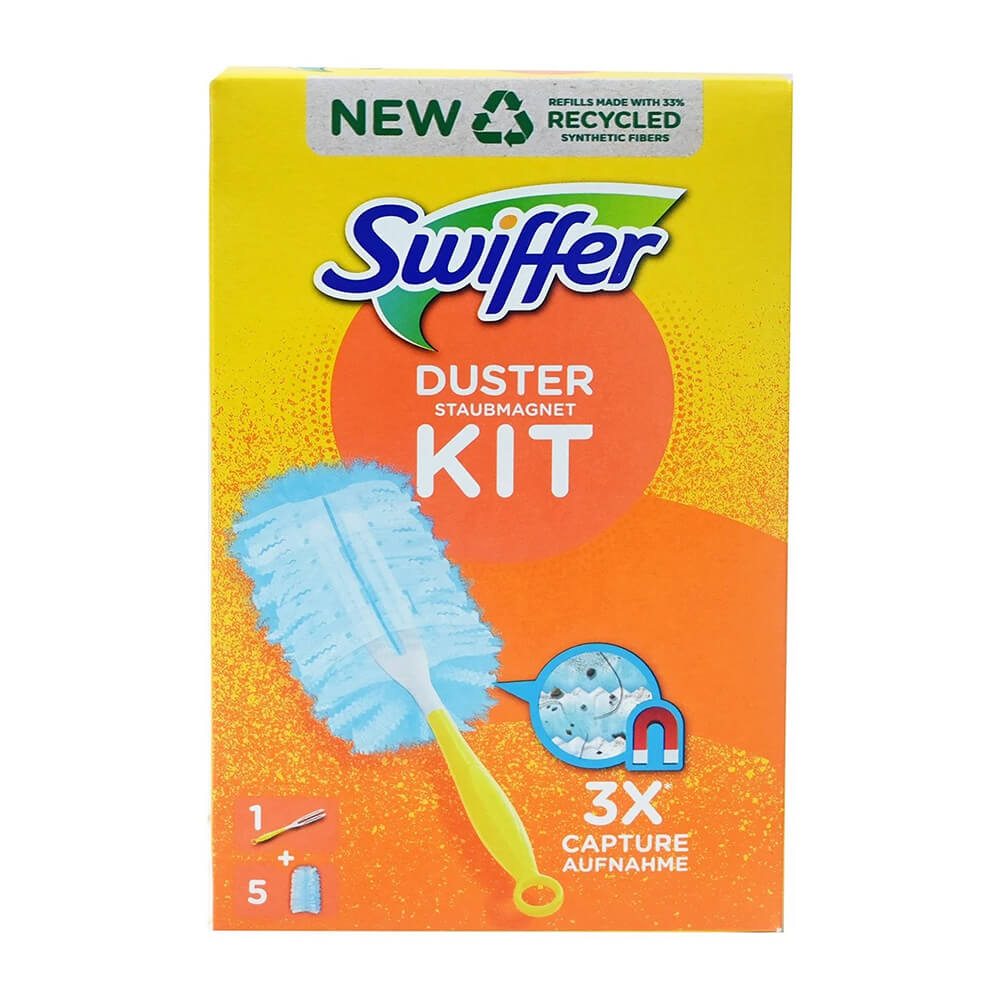 SWIFFER DUSTER STAUBMAGNET KIT ΧΕΙΡΟΛΑΒΗ + 5 ΑΝΤΑΛΛΑΚΤΙΚΑ ΠΑΝΑΚΙΑ