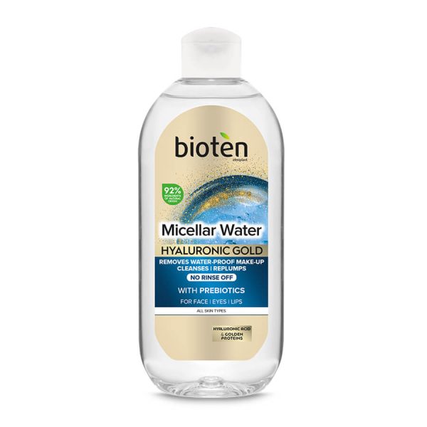 BIOTEN MICELLAR WATER HYALURONIC GOLD ΝΕΡΟ ΚΑΘΑΡΙΣΜΟΥ 400ml