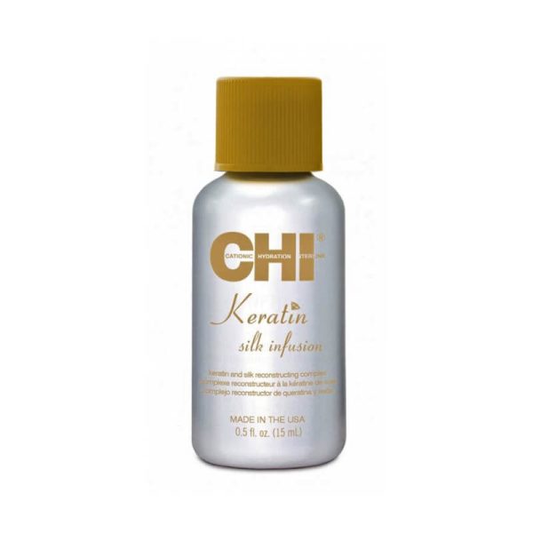 CHI KERATIN SILK INFUSION ΟΡΟΣ ΜΑΛΛΙΩΝ ΜΕ ΚΕΡΑΤΙΝΗ ΚΑΙ ΜΕΤΑΞΙ 15ml