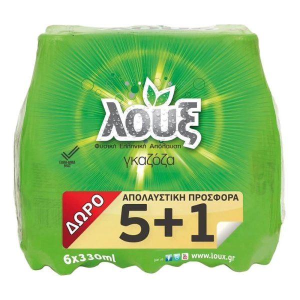 ΛΟΥΞ ΓΚΑΖΟΖΑ 6x330ml (5+1 ΔΩΡΟ)