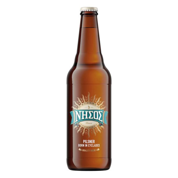 ΝΗΣΟΣ PILSNER ΜΠΙΡΑ ΦΙΑΛΗ 500ml 5% vol.