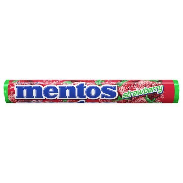 MENTOS ROLL ΚΑΡΑΜΕΛΕΣ 38g STRAWBERRY