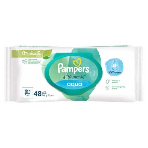 PAMPERS ΜΩΡΟΜΑΝΤΗΛΑ HARMONIE AQUA 48τεμ.