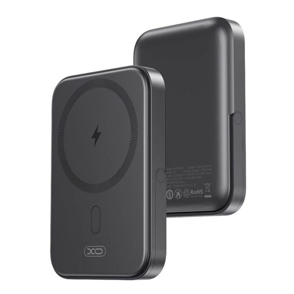 POWER BANK MAGNETIC 5000mAh XO PR242 PD20W+Wireless 15W ΜΑΥΡΟ