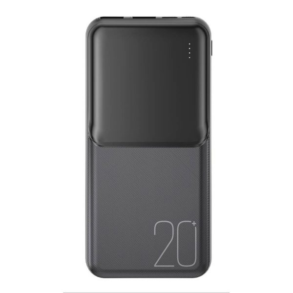 POWER BANK 20000mAh XO PR252 LIGHTED MOBILE ΜΑΥΡΟ