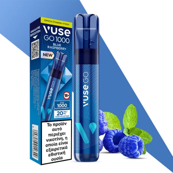 Vuse GO 1000 Blue Raspberry Ice 20mg one use