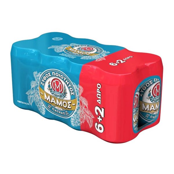 ΜΑΜΟΣ ΜΠΙΡΑ PILSNER ΚΟΥΤΙ 330ml (6+2 ΔΩΡΟ)