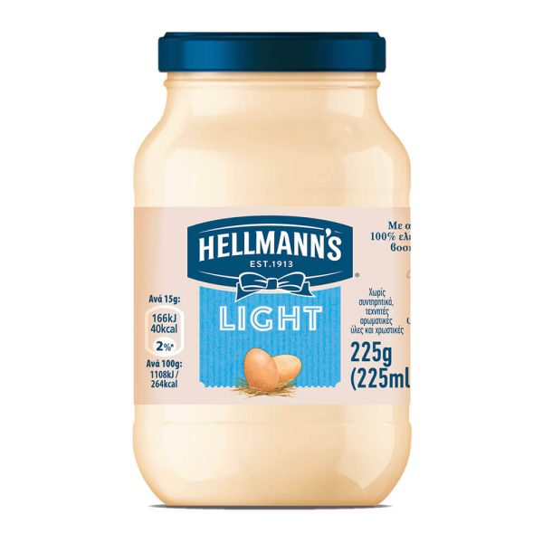HELLMANN'S LIGHT ΜΑΓΙΟΝΕΖΑ 225ml