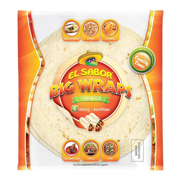 EL SABOR Original Wraps ΤΟΡΤΙΓΙΕΣ 6τεμ. 370g