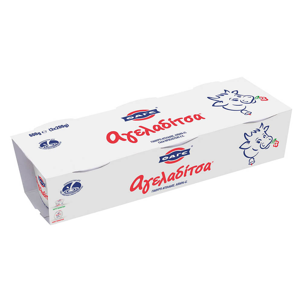 ΦΑΓΕ ΑΓΕΛΑΔΙΤΣΑ ΓΙΑΟΥΡΤΙ ΑΓΕΛΑΔΟΣ 4% ΛΙΠΑΡΑ (3x200g)