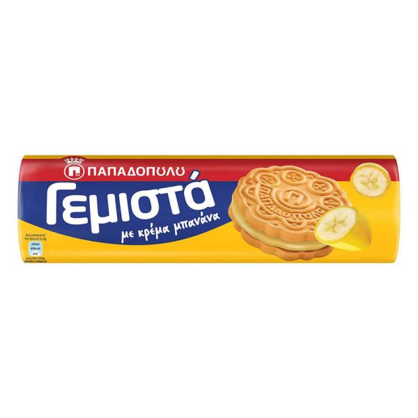 ΠΑΠΑΔΟΠΟΥΛΟΥ ΜΠΙΣΚΟΤΑ ΓΕΜΙΣΤΑ 200g ΜΕ ΚΡΕΜΑ ΜΠΑΝΑΝΑ