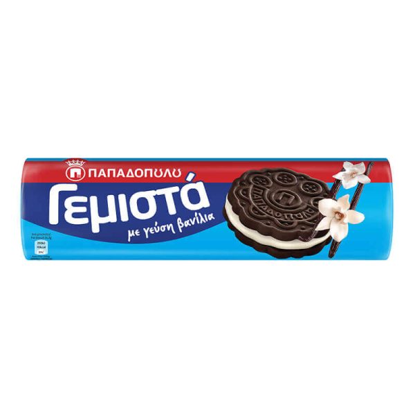 ΠΑΠΑΔΟΠΟΥΛΟΥ ΜΠΙΣΚΟΤΑ ΓΕΜΙΣΤΑ 200g ΜΕ ΚΡΕΜΑ ΒΑΝΙΛΙΑ