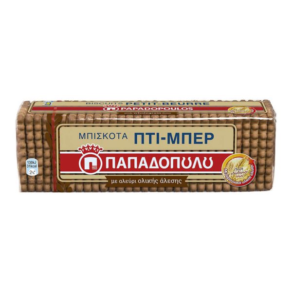 ΠΑΠΑΔΟΠΟΥΛΟΥ ΠΤΙ-ΜΠΕΡ ΜΠΙΣΚΟΤΑ 225g ΜΕ ΑΛΕΥΡΙ ΟΛΙΚΗΣ ΑΛΕΣΗΣ