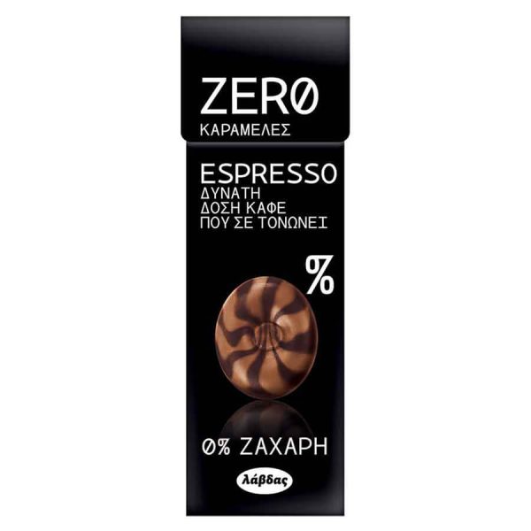 ΛΑΒΔΑΣ ZERO ΚΑΡΑΜΕΛΕΣ ESPRESSO 0% ΖΑΧΑΡΗ 32g