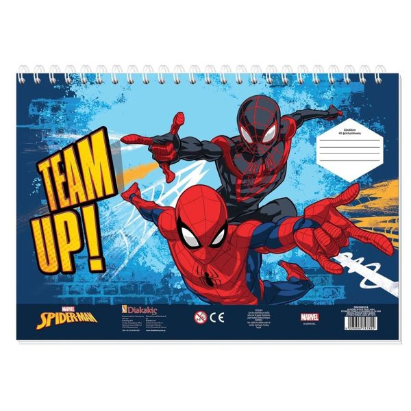 ΜΠΛΟΚ ΖΩΓΡΑΦΙΚΗΣ 23x33 40Φ. SPIDERMAN 508554 - Image 2