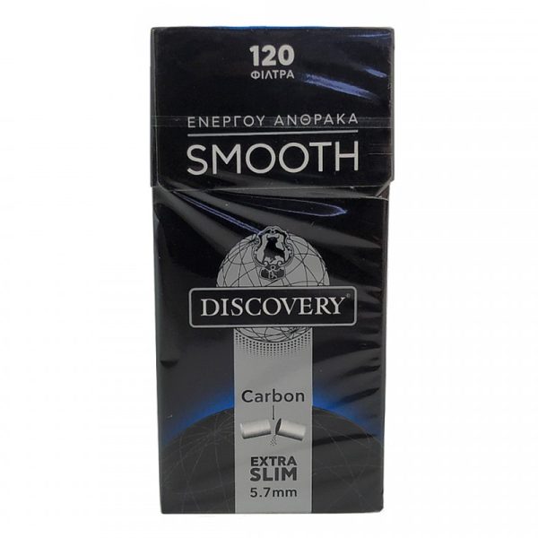DISCOVERY CARBON ΦΙΛΤΡΑΚΙΑ ΕΝΕΡΓΟΥ ΑΝΘΡΑΚΑ 120τεμ. EXTRA SLIM 5.7mm - Image 2