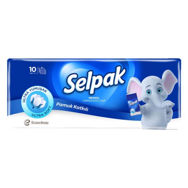 SELPAK SUPER SOFT ΧΑΡΤΟΜΑΝΤΗΛΑ ΤΣΕΠΗΣ 4φ. 10x10τεμ.