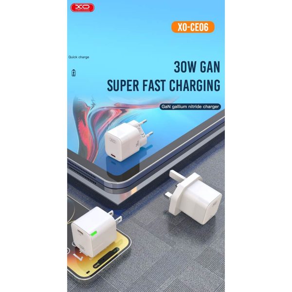 ΦΟΡΤΙΣΤΗΣ ΜΕ ΚΑΛΩΔΙΟ LIGHTING 30W PD ΓΡΗΓΟΡΗΣ ΦΟΡΤΙΣΗΣ White XO-CE06 - Image 3
