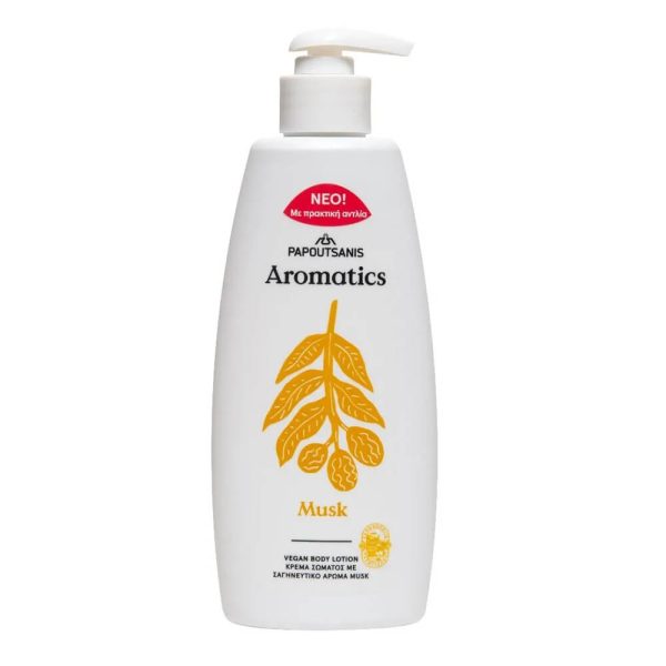 PAPOUTSANIS AROMATICS BODY LOTION ΚΡΕΜΑ ΣΩΜΑΤΟΣ 300ml MUSK