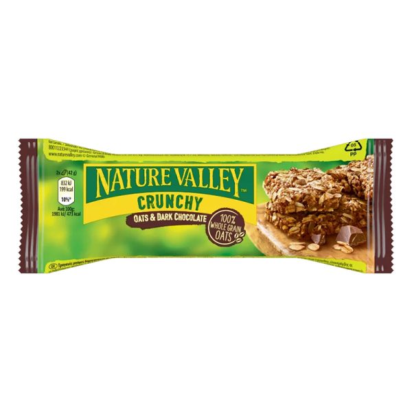NATURE VALLEY BAR ΟΛΙΚΗΣ 42g ΜΕ ΜΑΥΡΗ ΣΟΚΟΛΑΤΑ