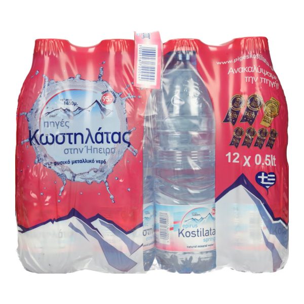ΠΗΓΕΣ ΚΩΣΤΗΛΑΤΑΣ ΦΥΣΙΚΟ ΜΕΤΑΛΛΙΚΟ ΝΕΡΟ 12x500ml