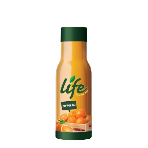 LIFE ΦΥΣΙΚΟΣ ΧΥΜΟΣ 400ml ΠΟΡΤΟΚΑΛΙ