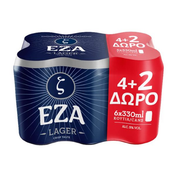 ΕΖΑ ΜΠΙΡΑ ΚΟΥΤΙ 330ml (4+2 ΔΩΡΟ)