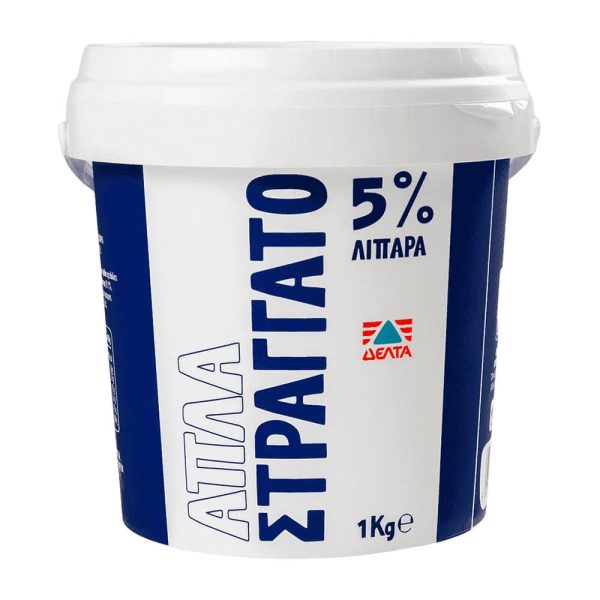 ΔΕΛΤΑ ΑΠΛΑ ΣΤΡΑΓΓΑΤΟ ΓΙΑΟΥΡΤΙ ΣΤΡΑΓΓΙΣΤΟ 5% 1Kg