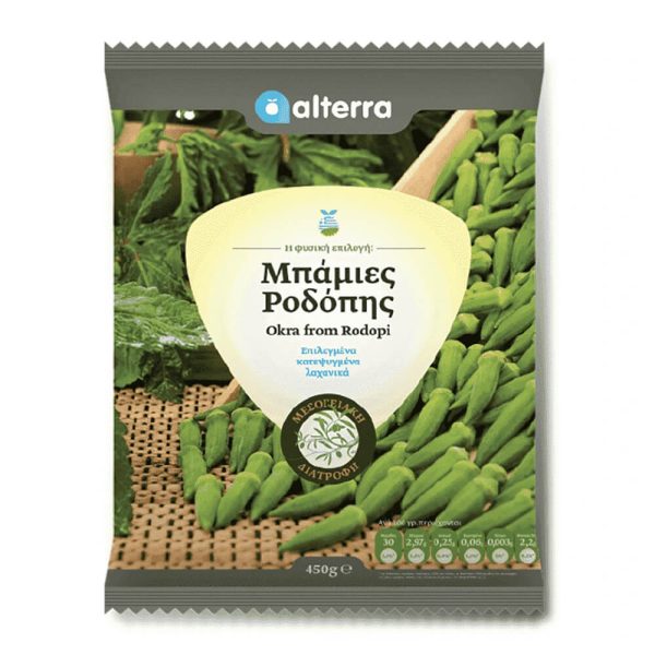 ALTERRA ΜΠΑΜΙΕΣ EXTRA ΡΟΔΟΠΗΣ ΚΑΤΕΨΥΓΜΕΝΕΣ 450g