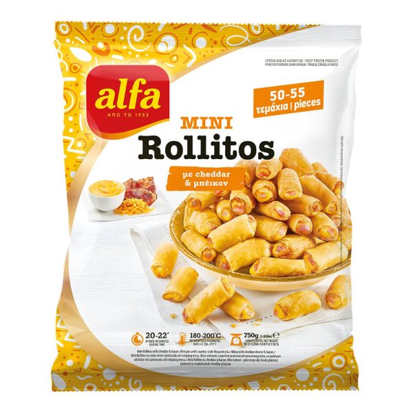 ALFA MINI ROLLITOS ΤΣΕΝΤΑΡ ΚΑΙ ΜΠΕΙΚΟΝ ΚΑΤΕΨΥΓΜΕΝΑ 750g