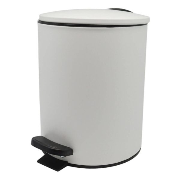 ΠΕΝΤΑΛ ΜΠΑΝΙΟΥ 5lt INOX ΛΕΥΚΟ ΜΑΤ SOFT CLOSE 842803 - Image 3