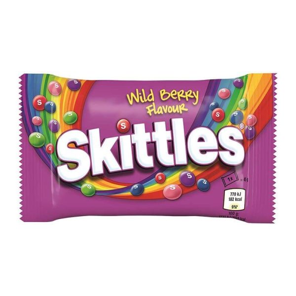 SKITTLES ΚΑΡΑΜΕΛΕΣ 38g WILD BERRY