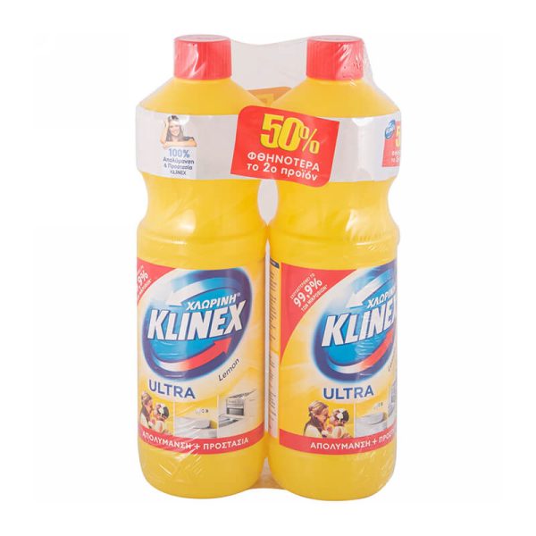 KLINEX ΧΛΩΡΙΝΗ ULTRA 2Χ1250ml LEMON